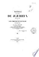 Notice sur le village de Jujurieux en Bugey et sur l'érection de son église en 1854 et 1855