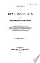 Notice sur les établissements consacrés au traitement des maladies des yeux
