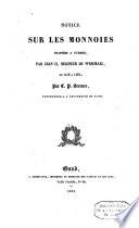 Notice sur les monnoies frappées a Rummen par Jean II, seigneur de Wesemael de 1415 à 1462