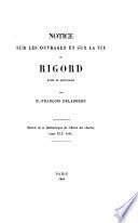 Notice sur les ouvrages et sur la vie de Rigord, moine de Saint-Denis