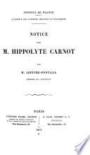 Notice sur M. Hippolyte Carnot