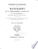 Notices et extraits des manuscrits de la Bibliothèque nationale et autres bibliothèques