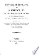 Notices et extraits des manuscrits de la Bibliothèque nationale et autres bibliothèques