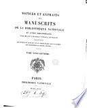 Notices et extraits des manuscrits de la Bibliothèque nationale et autres bibliothèques