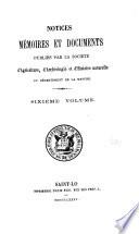 Notices, mémoires et documents