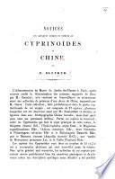 Notices sur quelques genres et espèces de cyprinoïdes de Chine