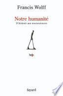 Notre humanité