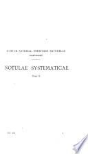Notulae systematicae