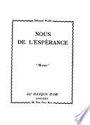 Nous de l'espérance