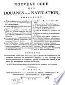 Nouveau code des douanes et de navigation