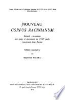 Nouveau Corpus Racinianum