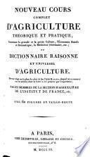 Nouveau cours complet d'agriculture théorétique et practique