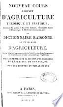 Nouveau cours complet d'agriculture théorique et pratique