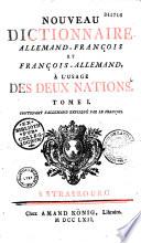 Nouveau dictionnaire Allemand-Français et Français-Allemand