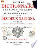 Nouveau dictionnaire Allemand-Français et Français-Allemand