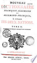 Nouveau dictionnaire Allemand-Français et Français-Allemand