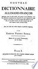 Nouveau dictionnaire allemand-françois