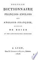Nouveau dictionnaire anglois-francois
