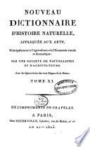Nouveau dictionnaire d'histoire naturelle, appliquée aux arts, principalement à l'agriculture et à l'économie rurale et domestique