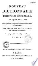 Nouveau dictionnaire d'histoire naturelle