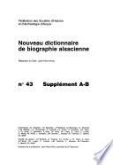 Nouveau dictionnaire de biographie alsacienne
