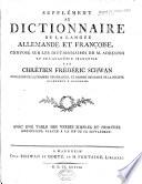 Nouveau dictionnaire de la langue allemande et françoise