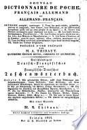 Nouveau dictionnaire de poche français-allemand et allemand-français