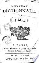 Nouveau dictionnaire de rimes, corrigé