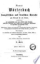 Nouveau dictionnaire français-allemand et allemand français à l'usage de tous les états A. Molé