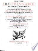 Nouveau dictionnaire francois-allemand (et allemand-francois) etc. Nouvelle ed. revue, corr. et augm