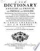 Nouveau dictionnaire François-Anglois, et Anglois-François