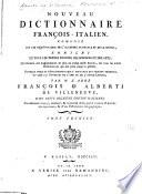 Nouveau dictionnaire françois-italien