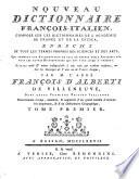 Nouveau dictionnaire françois-italien