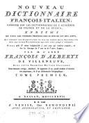Nouveau dictionnaire franĉois - italien
