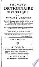 Nouveau dictionnaire historique