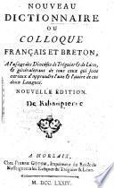 Nouveau Dictionnaire ou Colloque français et breton