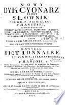 Nouveau dictionnaire polonois, allemand et françois