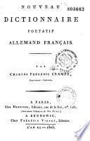 Nouveau dictionnaire portatif allemand-français