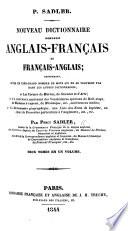 Nouveau Dictionnaire portatif Anglais-Français et Français-Anglais ... Deux tomes en un volume