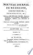 Nouveau journal de médecine, chirurgie, pharmacie, etc