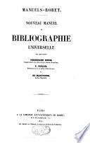 Nouveau manuel de bibliographie universelle