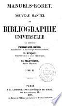 Nouveau manuel de bibliographie universelle