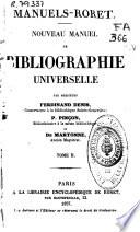 Nouveau manuel de bibliographie universelle