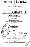 Nouveau manuel de bibliographie universelle