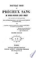 Nouveau mois du précieux sang de Notre-Seigneur Jésus-Christ