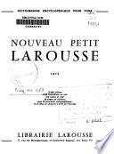 Nouveau petit Larousse