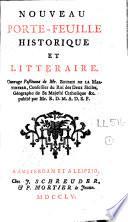 Nouveau porte-feuille historique et littéraire