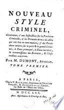 Nouveau style criminel