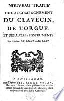 Nouveau traité de l'accompagnement du clavecin, de l'orgue, et des autres instruments