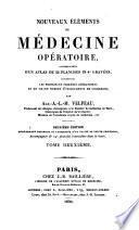 Nouveaux éléments de médecine opératoire